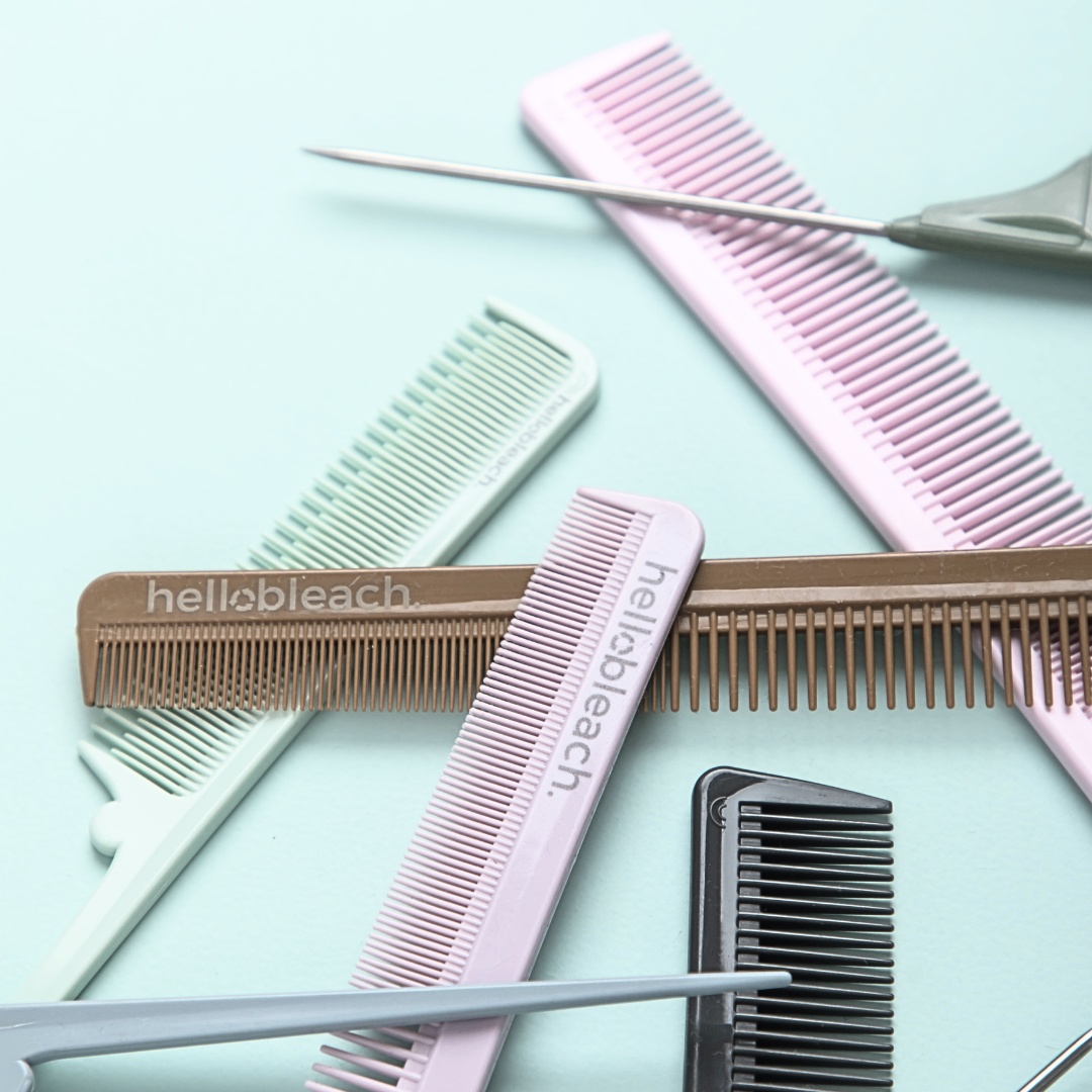 Peigne à queue Hello Bleach avec pointe en acier inoxydable