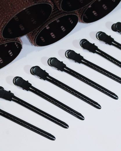 XL Thermal Hair Rollers - Walnut (10 pack + Clips)