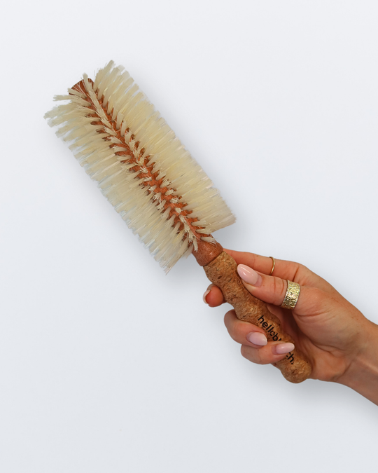 The Aziel - XL Barrel Boar + Nylon Brush