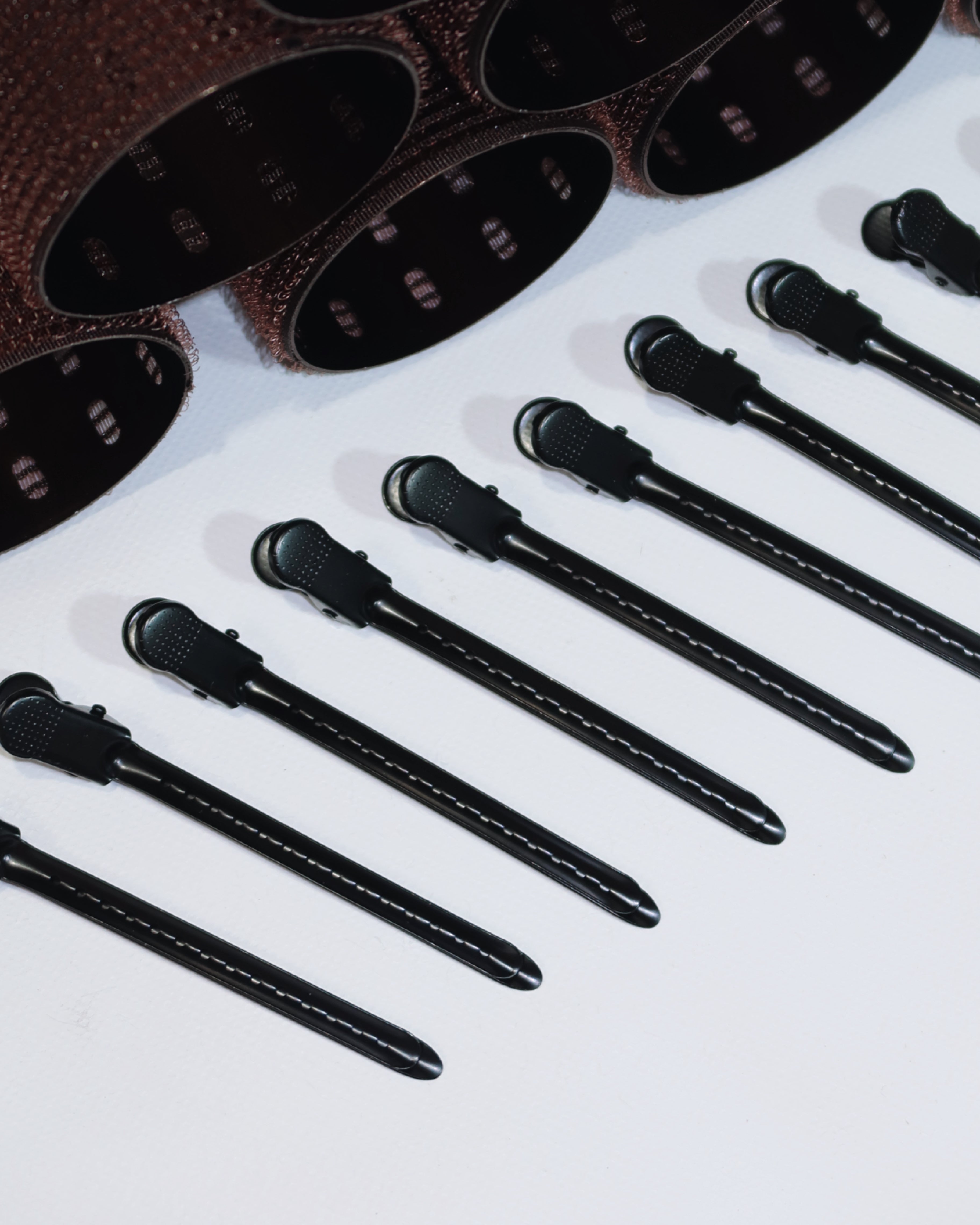 Large Thermal Hair Rollers - Walnut (10 pack + Clips)