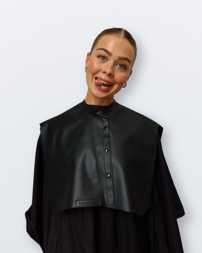 NOUVELLE Cape de coupe en cuir végétalien Pro - Noir par Hello Bleach